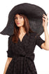 Oversized Floppy Brim Sun Hat - Black